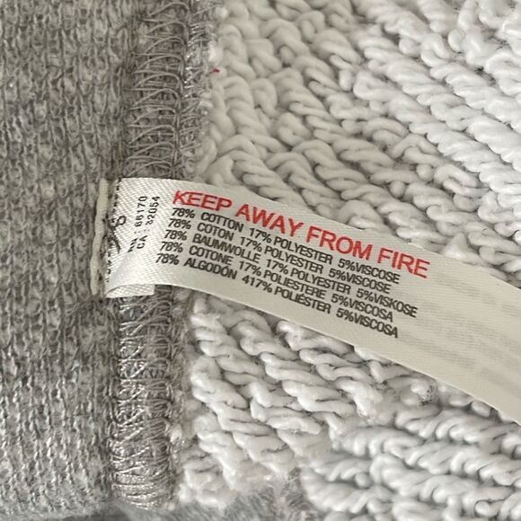 Free People FP Beach Natalie Pull Over Poncho Gray Size M/L - Picture 8 of 9